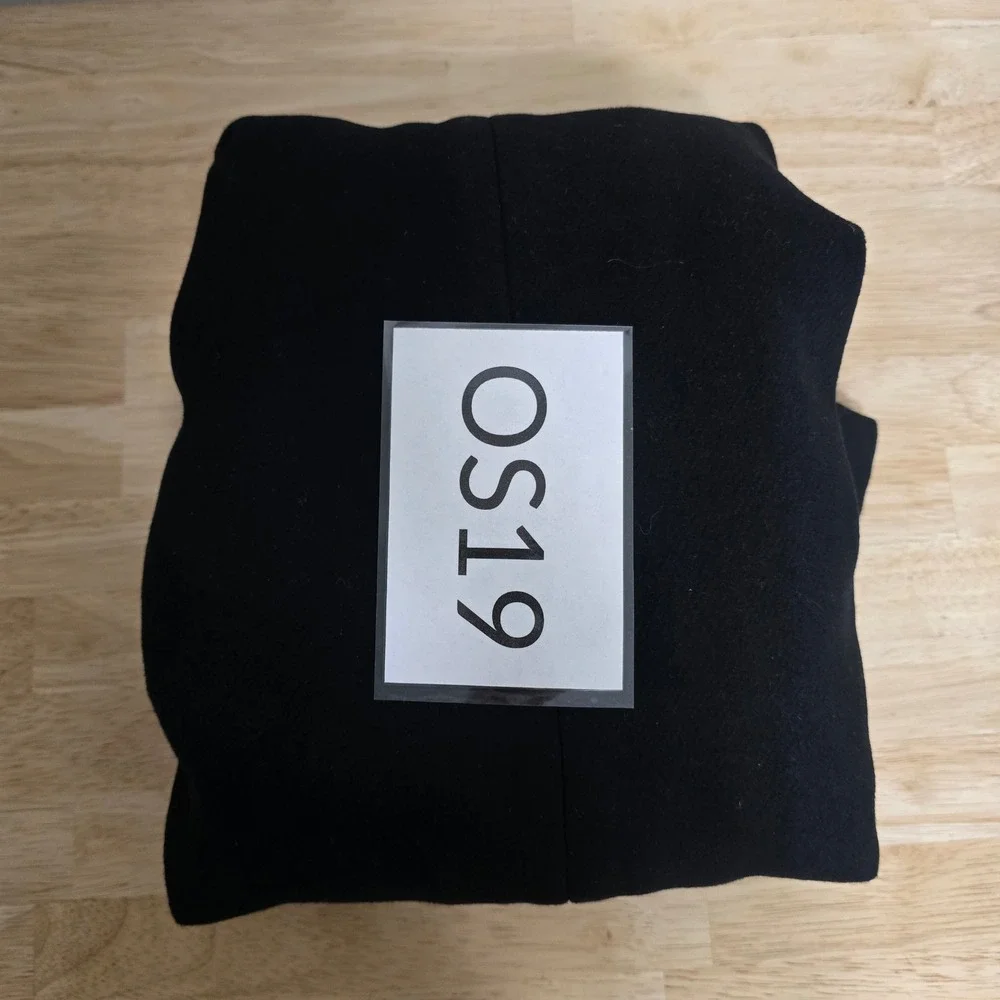 J Crew Black Wool Blend‎ Funnel Neck Coat Jacket Size 6